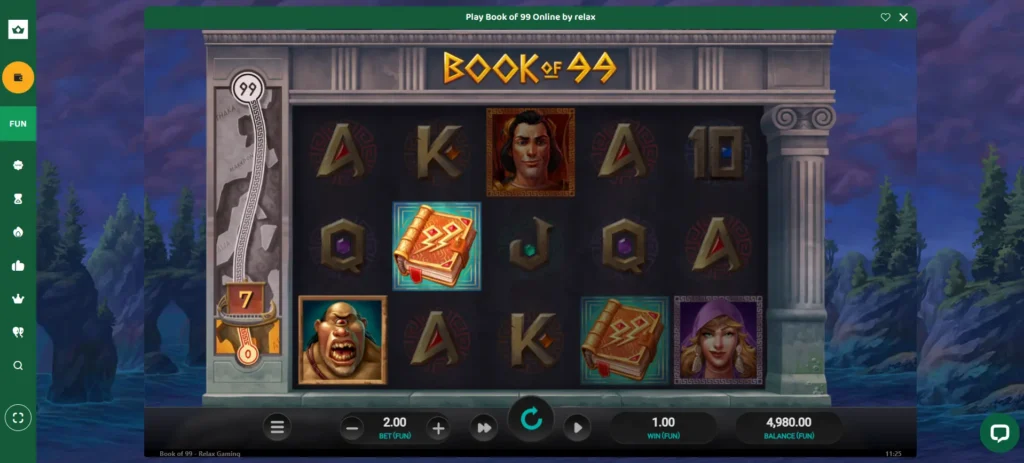 50 Crowns Casino Slots Book of 99
